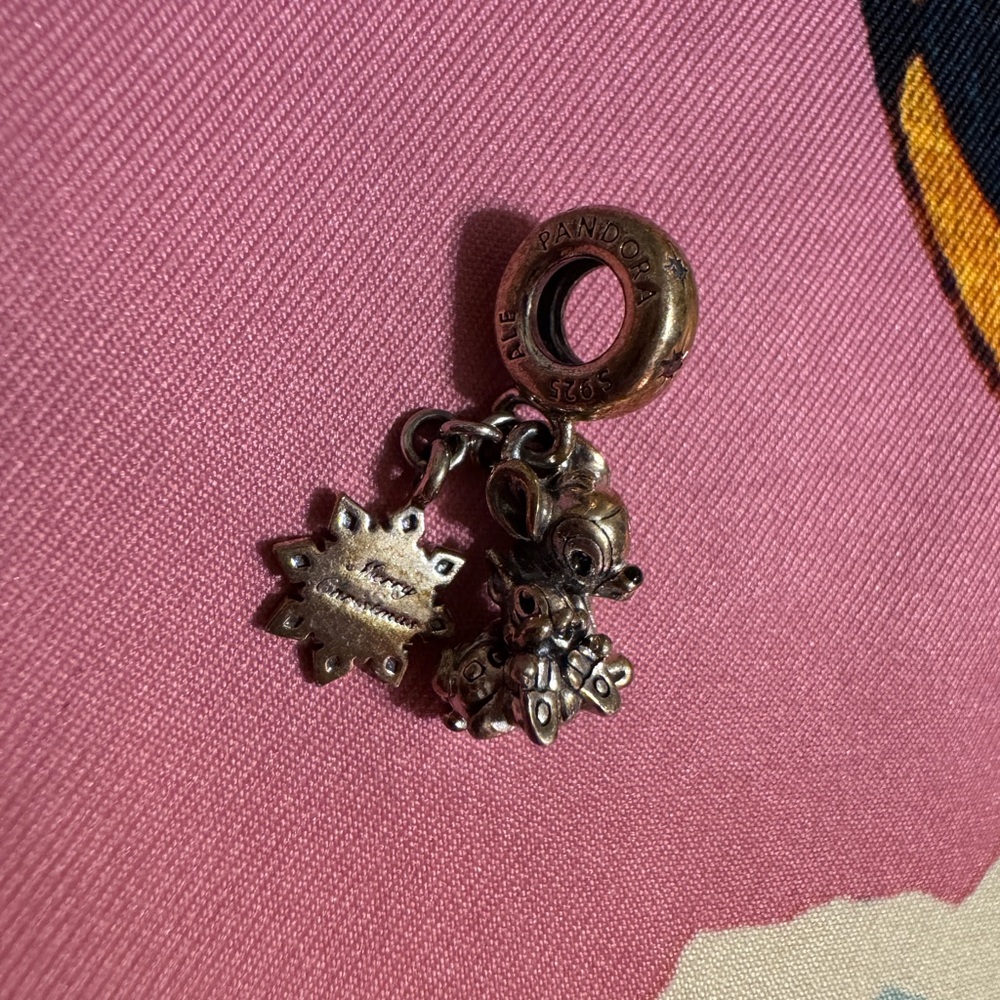 Pandora Silver Charm with Bambi and Thumper